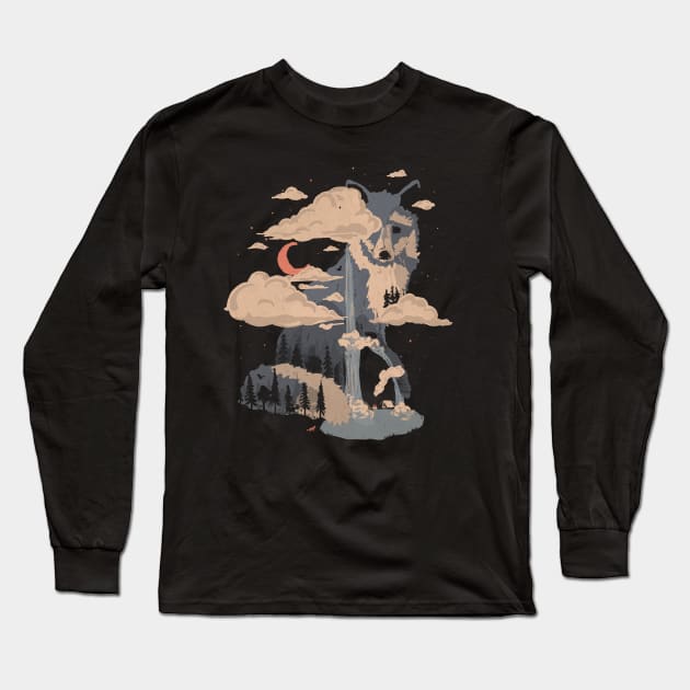 At the Foot of Fox Mountain... Long Sleeve T-Shirt by NDTank